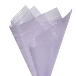 Frosted Cello 50mic Designer Stripes Lilac Pk100 (50x70cm)