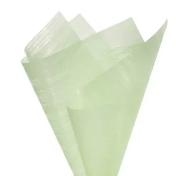 Frosted Cello 50mic Designer Stripes Sage Pk100 (50x70cm)