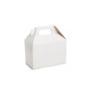Gable Box Flat packed Medium White (21.5x12x14Hcm)