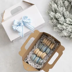 Gable Box Flat packed Medium White (21.5x12x14Hcm)