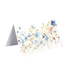 Gallery Gift Card & Envelope Flowers Blue Pk25 (10x6.5cmH)