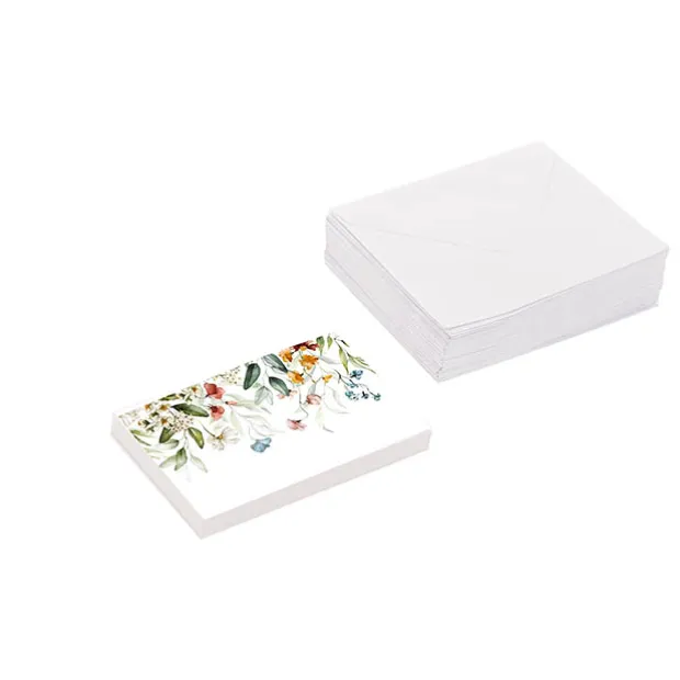 Gallery Gift Card & Envelope Spring Flowers Pk25 (10x6.5cmH)