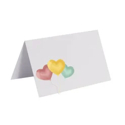Gallery Gift Card & Envelope Heart Balloons Pk25 (10x6.5cmH)