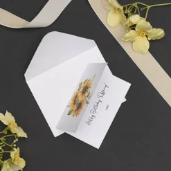 Gallery Gift Card & Envelope Sunflowers Pk25 (10x6.5cmH)