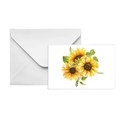 Gallery Gift Card & Envelope Sunflowers Pk25 (10x6.5cmH)