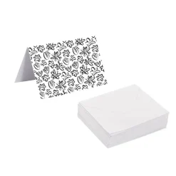 Gallery Gift Card & Envelope Flower Print Pk25 (10x6.5cmH)