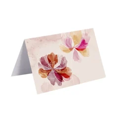 Gallery Gift Card & Envelope Flowers in Pink Pk25(10x6.5cmH)