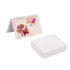 Gallery Gift Card & Envelope Flowers in Pink Pk25(10x6.5cmH)