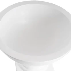 Garden Fibreglass Urn Gloss White (41cmDx32.5cmH)