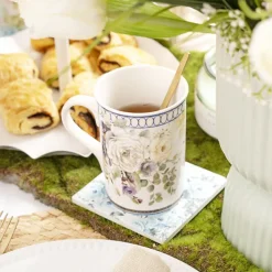 Garden Rose 2 Piece Mug Gift Set Soft Purple (18.6x9x11.3cm)