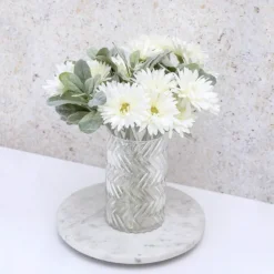 Gerbera Aztec White (10cmDx54cmH)