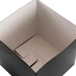 Gift Box Jumbo with Bow Flat Pack Black (305x300x300mmH)