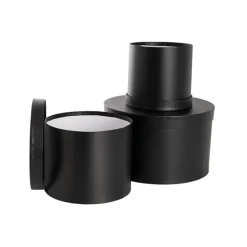 Gift Box Round Black (25cmDx15cmH) Set 3