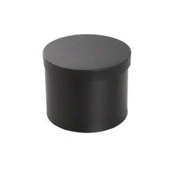 Gift Box Round Black (25cmDx15cmH) Set 3