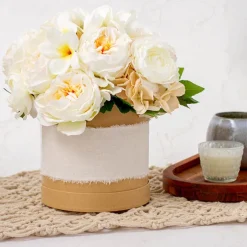 Gift Box Round Brown Kraft (17cmDx16cmH) Set 3