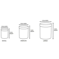 Gift Box Round Brown Kraft (17cmDx16cmH) Set 3