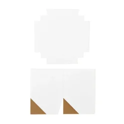 Gift Box with Lid Large Flat Pack Gloss White (22x14cmH)