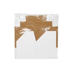 Gift Box with Lid Mini Flat Pack Gloss White (13x12cmH)