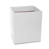 Gift Flower Box Tall Flat Pack White (22x22x25cmH)