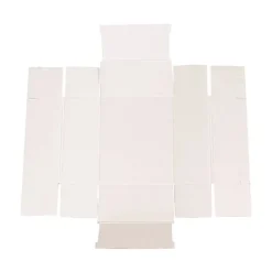 Gift Hamper Box with PVC Lid Rectangle White (25Lx20Wx10Hcm)