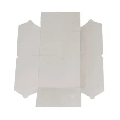 Gift Hamper Box with PVC Lid Rectangle White (25Lx20Wx10Hcm)