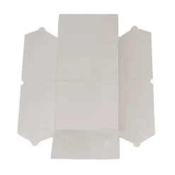 Gift Hamper Box with PVC Lid Rectangle White (30Lx20Wx12Hcm)