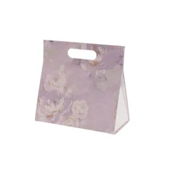 Gift Hamper Magnetic Handbag Big Florals Lilac (24*11*23cm)