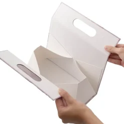 Gift Hamper Magnetic Handbag Big Florals Lilac (24*11*23cm)