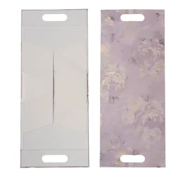 Gift Hamper Magnetic Handbag Big Florals Lilac (24*11*23cm)