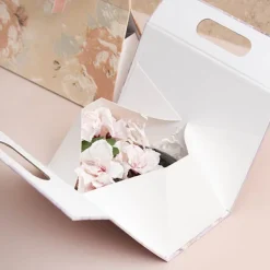 Gift Hamper Magnetic Handbag Big Florals Lilac (24*11*23cm)