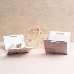 Gift Hamper Magnetic Handbag Big Florals Blush (24*11*23cm)