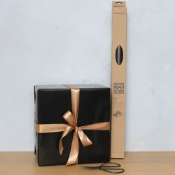 Gift Wrapping Paper Handi Roll Gloss Black (70cmx25m)