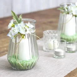 Glass Angela Vase Clear (11x16.5cmH)