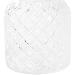 Glass Ann Bottle Vase Clear (14x16cmH)