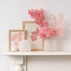 Glass Ann Bottle Vase Small Frosted White (12.3x12cmH)