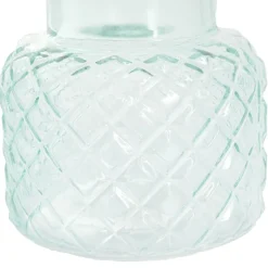 Glass Ann Bottle Vase Small Spanish Green (12.3x12cmH)