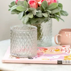 Glass Ann Maggie Vase Clear (12Dx12cmH)