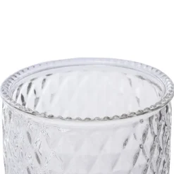 Glass Ann Maggie Vase Clear (12Dx12cmH)