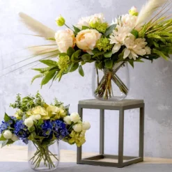 Glass Avery Posy Vase Clear (14TDx15Dx15cmH)