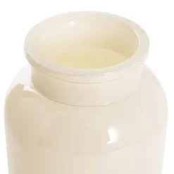 Glass Botany Bottle Glossy Oyster Grey (14x16cmH)