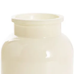 Glass Botany Bottle Glossy Oyster Grey (14x16cmH)