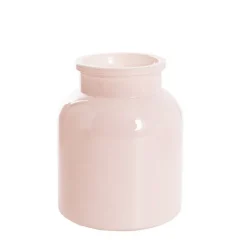 Glass Botany Bottle Glossy Sand Pink (14x16cmH)