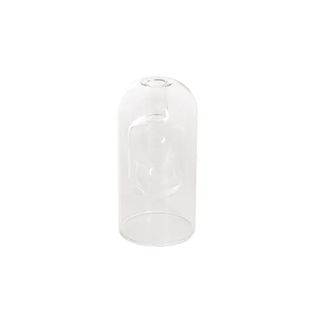 Glass Bubble Bud Vase Clear (9Dx17cmH)