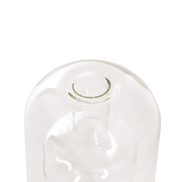 Glass Bubble Bud Vase Clear (9Dx17cmH)