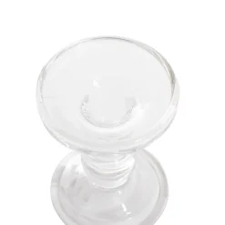 Glass Candle Holder Clear (8.5x11.4cmH)