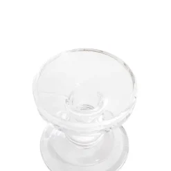 Glass Candle Holder Clear (8.5x8.8cmH)