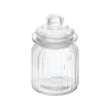 Glass Candy Jar Mini with Lid Clear (7.5x12.5cmH)