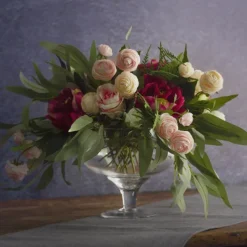 Glass Candy Jar Squat with Lid Clear (20Dx25cmH)