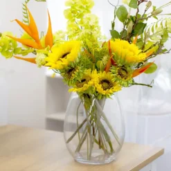 Glass Claire Vase Clear (22Dx26cmH)