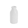 Glass Classic Milk Bottle Solid Glossy White (5x10cmH)